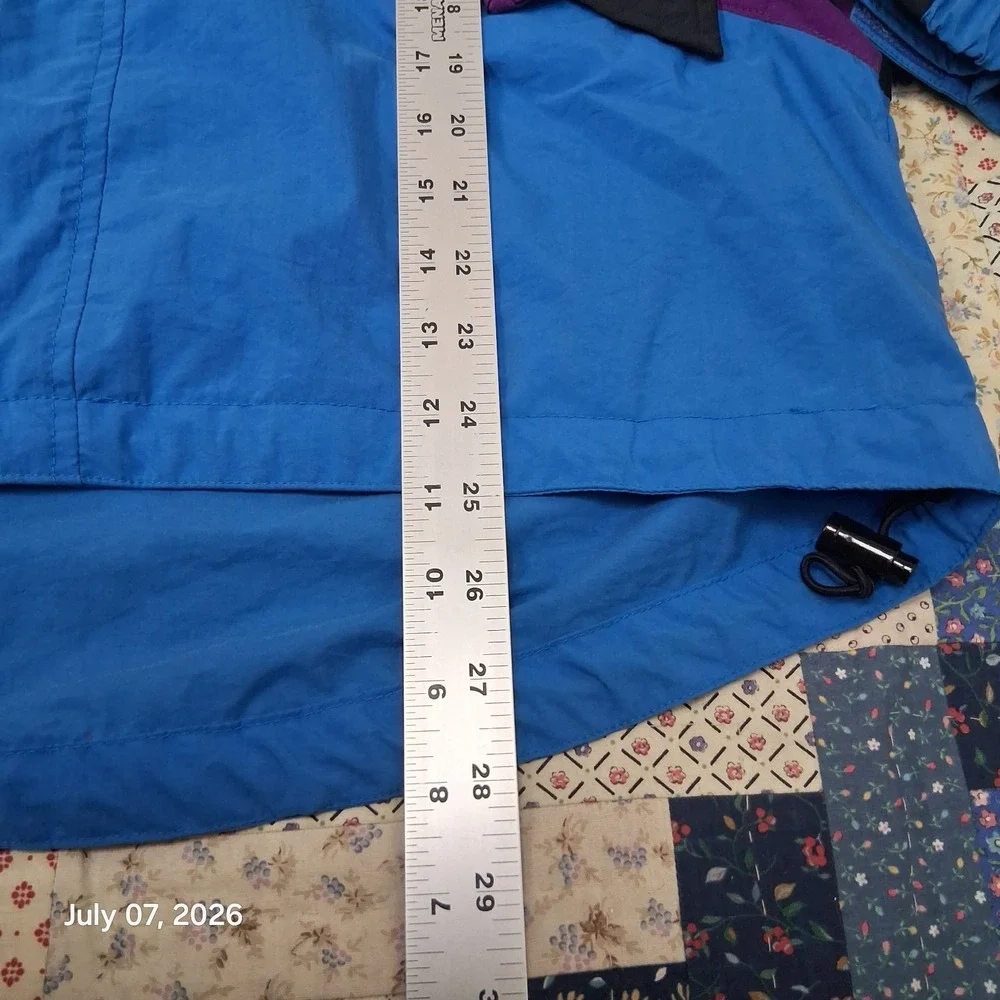 Vintage 90s The North Face Mens Windbreaker Lightweight Jacket Blue Color Block